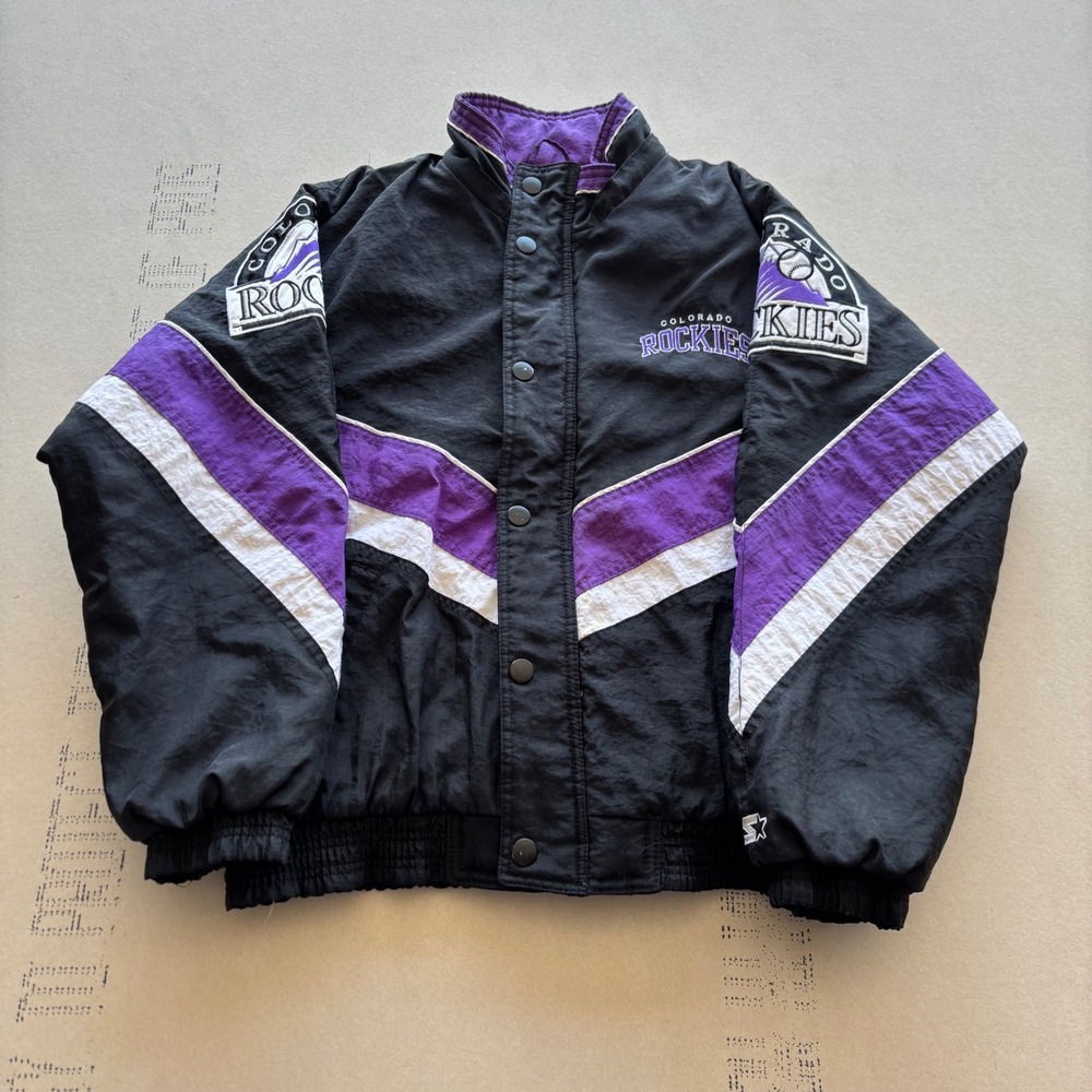 Vintage 90s Starter‎ Colorado Rockies Jacket